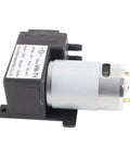 Heavy Duty Mini Dc Vacuum Pump Drops Some Serious Suction Up To Minus Eighty One Kilopascals With Zero Hassle While Running Pure Silence Ten Liter Per Minute Airflow Crushes Tough Industrial Air Trap Jobs Fast, 24V motor with polymer housing.