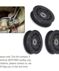 Heavy Duty Idler Pulley Replacement Kit 587973001 for Husqvarna with lawn mower installation