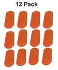 Badass High Voltage Battery Terminal Safety Covers For Electric Vehicles Sae Orange Insulated Caps 12 Pack, orange polymer caps in a grid.