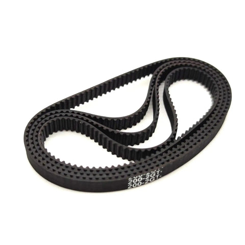 200-2GT-6 Closed-Loop Timing Belt Set For 200mm Length With 6/9/10mm Width Options And 100 Teeth ABS Durable Compound 10 Pieces
