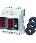 Three Phase Digital Multimeter With Three Current Transformers For L-L And L-N Voltage, Current, Frequency And Phase Sequence Display