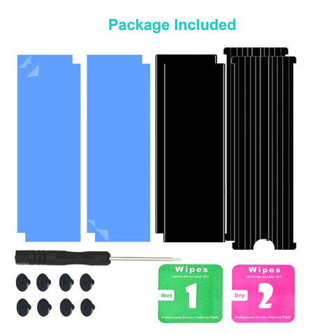 Dual Pack Aluminum M.2 SSD Heatsink Cooler For PS5 And PCIe NVMe Or SATA M2 2280 Drives Black 2-Pack High-Efficiency Heat Dissipation For 2280 SSDs Compatible With 850 EVO 860 EVO 960 EVO 970 EVO package included with pads and tools