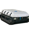 Heavy Duty Tracked Sprayer Machine With Remote Control Crawler Vehicle For Farming And Agriculture on rugged track system.