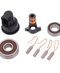 Tough As Nails Alternator Rebuild Kit Featuring Premium Slip Ring Brushes And Robust Bearing Set with slip ring, brushes, and bearings.