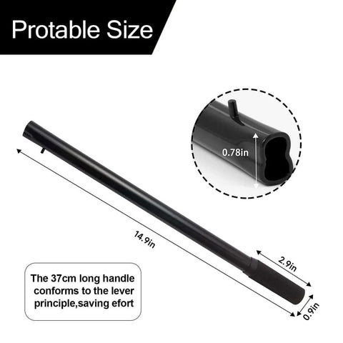 Horizontal Hydraulic Jack Handle 2 Ton Replacement For Automotive Cars With Included Rubber Gloves Compact Portable Tool