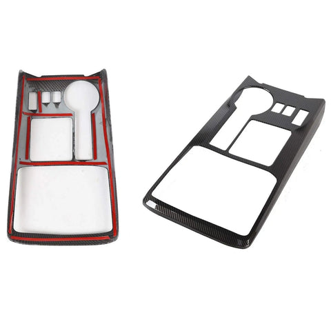 Dope ABS Carbon Fiber Gear Panel And Shifter Console Upgrade Revamps Your Toyota 4Runner Ride with two trim pieces.