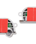 Retro RV Leveling Pack with front to back and side to side on point precision easy screw or foam tape mount includes two levels