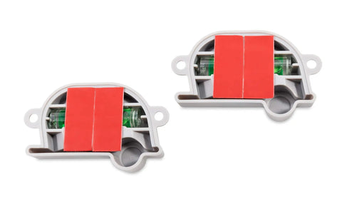 Retro RV Leveling Pack with front to back and side to side on point precision easy screw or foam tape mount includes two levels