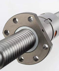 Close-up of 16mm Double Nut Ball Screw DFU1605 RM1605 with 5mm Lead, showing BK BF12 End Machining and Durable Ball Nut Assembly