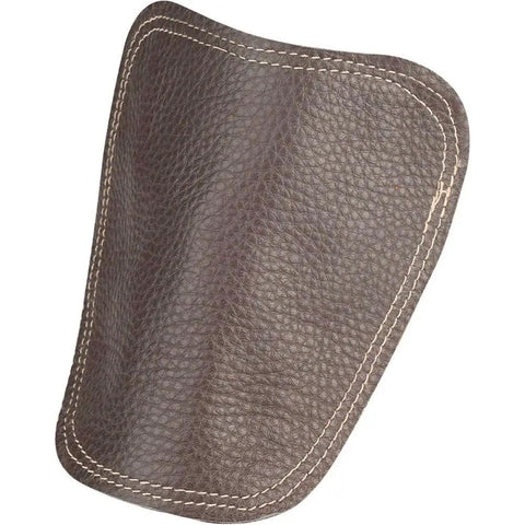 Close-up of brown cowhide leather used in Welding Foot Protector With Cowhide Leather Anti Spark Heat Resistant Shoe Covers