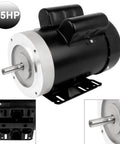 Reliable 1.5 HP Electric Motor With 3450 RPM Reversible Single Phase 56C Frame TEFC Five Eighth Inch Shaft 115V And 230V