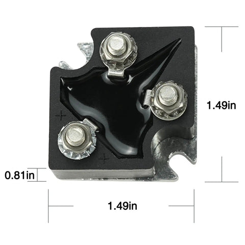 Top view of Outboard Regulator Rectifier Voltage Upgrade For Mercury Mariner 1976 To 1998 6 To 200HP Boats Replacement.