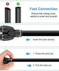 Two Pack Push To Connect Fittings 1/2 In Tube OD To 5/16 In OD Tee Reducer 3 Way Pneumatic Quick Connect Kit installation guide