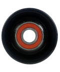 Front view of Beefy Serpentine Belt Drive Idler Pulley And Tensioner For OEM-Quality Routing, Heavy-Duty Belt Wheel That Fits Cars And SUVs, Easy Install Replacement For Reliable Power And Slippage-Free Performance, steel