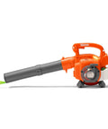 125B Toy Leaf Blower For Kids That Actually Blows Air And Lights Up, Totally Realistic Mini Tool For Toddlers And Up, side view