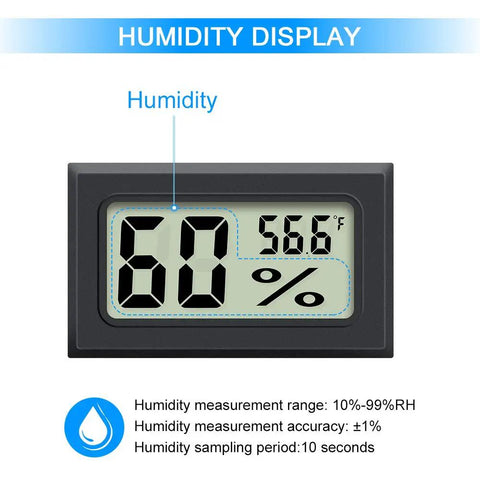 2 Pack Digital Hygrometer Thermometer Humidity Gauge For Indoor Temperature And Humidity Monitoring with easy to read display