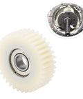 36 Tooth Nylon Gear For Electric Bike Motors Replacement Sprocket With Steel Bearing Fits 250W And 350W E Bike Motors Dope Upgrade For Repair And Smooth Power Transfer. Image shows nylon gear with steel bearing.
