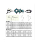 Technical diagram and specifications of a 200mm Self Centering 3 Jaw Lathe Chuck Manual With Rock Solid Grip For High Precision Turning