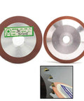 80mm Diamond Grinding Wheel Sharpener For Carbide Cutters And Metal Milling Tools Pro Grade Disc, Grit 150, Heavy Duty
