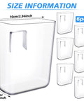 Six Pack Wall Mount Organizer Set Acrylic File Holder Adhesive Cabinet Door Organizer Space Saving Storage Box dimensions
