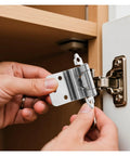 Installing 8 Pack Inset Concealed Self Closing Cabinet Hinges No Slam With Soft Close Dampers Flush Mount Adjustable Three Direction Alignment.