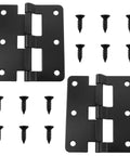 3.03 X 2.64 Inch black lift off hinge for flight cases with screws, detachable split hinge hardware, rust-resistant metal, 2 pack