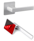 Two Pack Stick On Door Handles 6 Inch Self Adhesive Cabinet Handles Gray With Easy Peel And Stick Installation No Drill No Damage