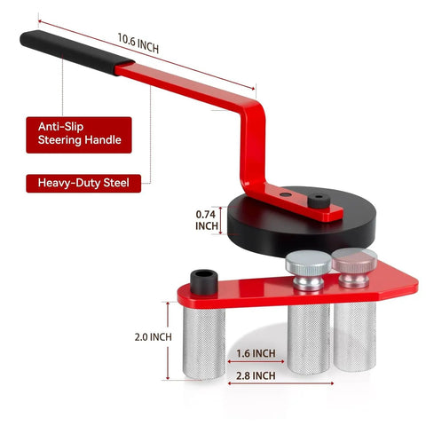 Beefed Up Heavy Duty Deck Board Straightening Tool For Composite Boards Built With Thickened Carbon Steel That Withstands Serious Pressure Perfect For Pros And DIYers Who Need A Clean True Deck Edge Every Time, 10.6 inch handle