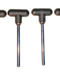 Magnetic Weight Stack Pin With Black T Handle Knob, Three-Eighths Inch Diameter, Three And Three Quarters Inch Locking Space