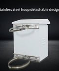 Rugged Waterproof Weatherproof Stainless Steel Electrical Junction Box Outdoor Enclosure For Large Projects, Wall Mounted Utility Box With Beefy Seal, Easy Wiring, Indoor Or Outdoor Use 600x800x250mm, side view