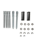 Door Hinge Pin Bushing Repair Kit With Spring Tool Direct Replacement Fits Chevy C1500 C2500 K1500 Trucks And SUVs Reduces Door Sag Smooth Opening And Closing Includes Hinge Roller Pin, pins and springs laid out on white