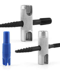 Beefy Grease Zerk Tool Set Two Pack 4 Way Fittings Removal Tools Fits 1/4-28 SAE and 1/8-NPT M10x1 and M8x1 Threads Hex Sizes