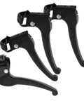 Heavy Duty Wheelchair Brake Grip Levers 4 Pack Ergonomic Iron And Plastic Handles With Locking Parking Universal Fit For Most Wheelchairs Easy Installation Fits 2.2cm Opening Size Durable Replacement Parts, black brake levers