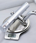 Heavy Duty Solid Brass Thermostatic Mixing Valve For Concealed Wall Piping featuring spot on temp control on scale.