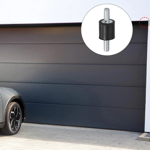 4 Pack Rubber Mounts D8mm x H8mm Vibration Isolators With M3 x 8mm Studs Cylindrical Shock Absorbers For Air Compressors Cars Pumps Boats Garage Motors Tough Durable Dampening To Cut Noise And Vibration. Used on garage door and car wheel.
