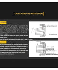 Premium Spring Collet Set ER16 installation and removal instructions with diagrams for CNC lathe mill machining.