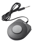 Universal Foot Pedal For Digital Pianos And MIDI Gear, 6.5mm Interface, black lightweight anti-slip sustain pedal with cable attachment.