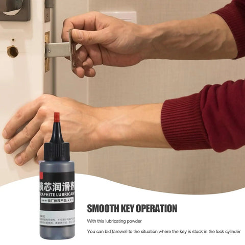 Graphite Powder Lubricant For Locks And Hinges Dry Moisture-Resistant Formula 50ml with needle tube used on door lock