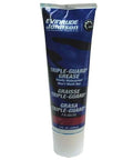 Tube of Triple Guard Marine Grease 8 Oz for boats and outboards, showing OEM quality label and blue packaging.