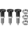 Top Shelf Stainless Steel Ball Nose Spring Plunger Set With Push Fit Design And M12x1.5 Thread Holding A Solid 6mm Pin built like a tank.