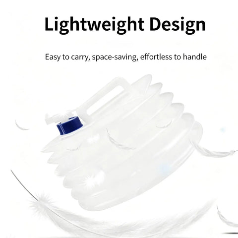 Collapsible Water Storage Container With Spigot 3L 5L 10L Foldable Clear Water Jug With Handle lightweight design with spigot