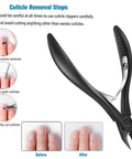 Half Jaw Cuticle Clippers For Pro Grade Nail Care Stainless Steel Cuticle Cutters With Double Spring Precision Tool