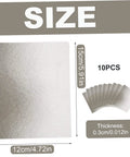 10 Pack Microwave Waveguide Covers Mica Sheets Five Point Nine By Four Point Seven Inches Easy Cut, shows one sheet and size