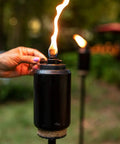 Adjustable Flame Resin Torch For Outdoor Lighting In Backyard, Lawn, Patio And Garden, 65-Inch Tall with Easy Knob Flame Control