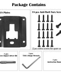 Heavy Duty Truck Bed Cargo Tie Down Brackets Plates For Ford F150 F250 F350 includes 4 steel plates and 18 anti-theft screws.