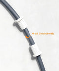 Half Inch Wall Hole Cable Pass Through Bushing Grommet For Coaxial, Network And CCTV Cables With An 8 Mm Center Hole, 2 Pack White