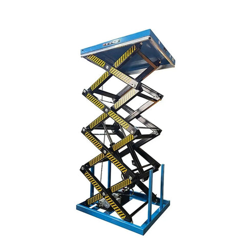 Heavy Duty Hydraulic Scissor Lift Table Featuring Knockout Durability With Auto Leveling Mechanics And Bulletproof Overload Guard for workshops.