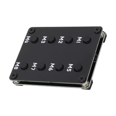 Compact Ham Radio Transceiver Keyboard With 3.5mm Wire Grab And Go Shortcut Keyboard for Quick Push To Talk Access, black design.