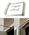 Heavy Duty 180 Degree Folding Door Hinge Kit With Space Saving Hidden Hardware includes stainless brackets and mounts for smooth operation.