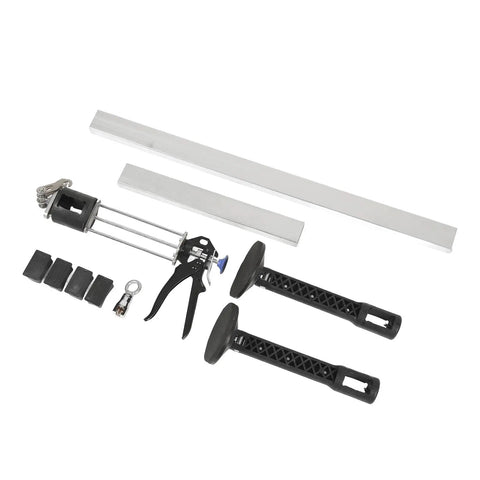 DIY Auto Body Dent Repair Kit Dent Puller Tool Universal For Cars Door Hail Damage with tools and lever parts displayed